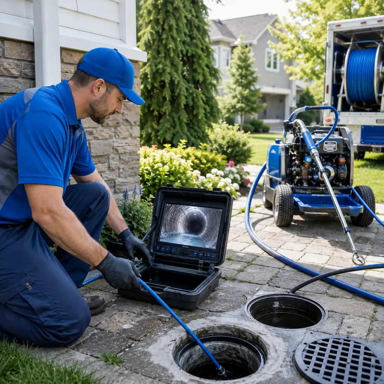 Outdoor drain cleaning professionals serving Santa Elena, TX