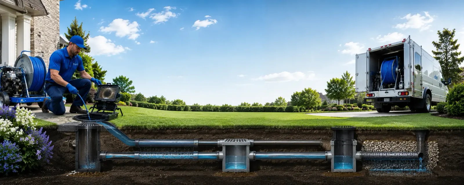 Outdoor drain cleaning information for Santa Elena, TX